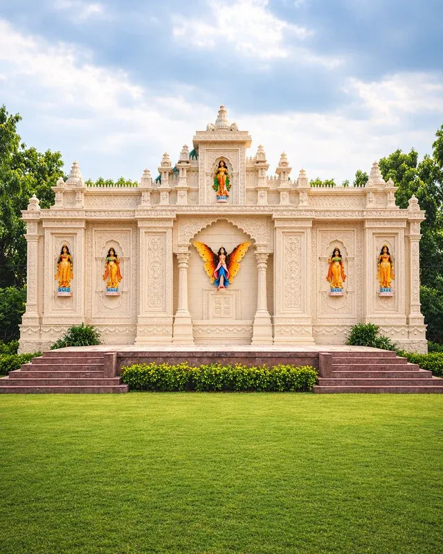 Fiber art wedding entry gate decoration at a Jaipur wedding venue